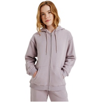 Womens Surf Stoked Zipped Brushed Hoodie
